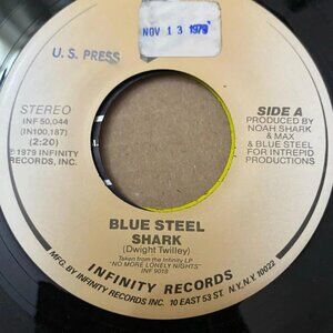 Blue Steel - Shark/Baby, You Can't Dance INF 50,044 45rpm VG+ R1